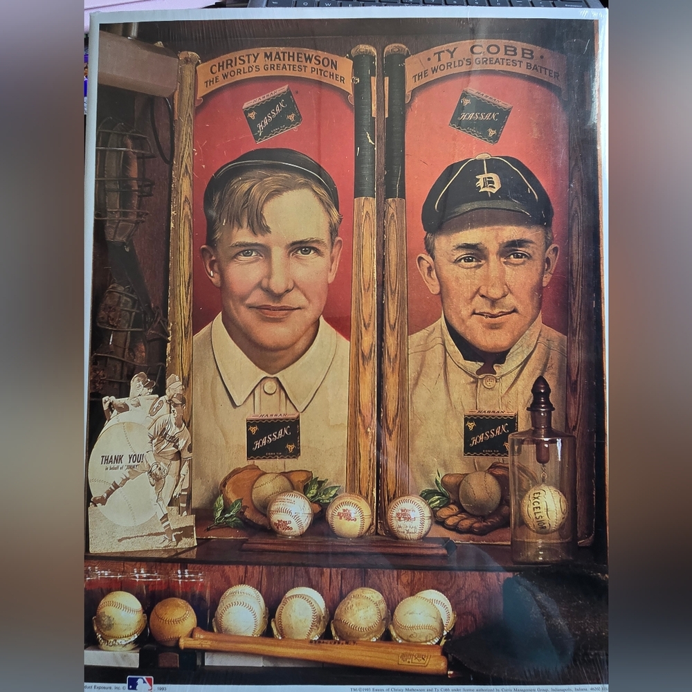Vintage Baseball Memorabilia Art
